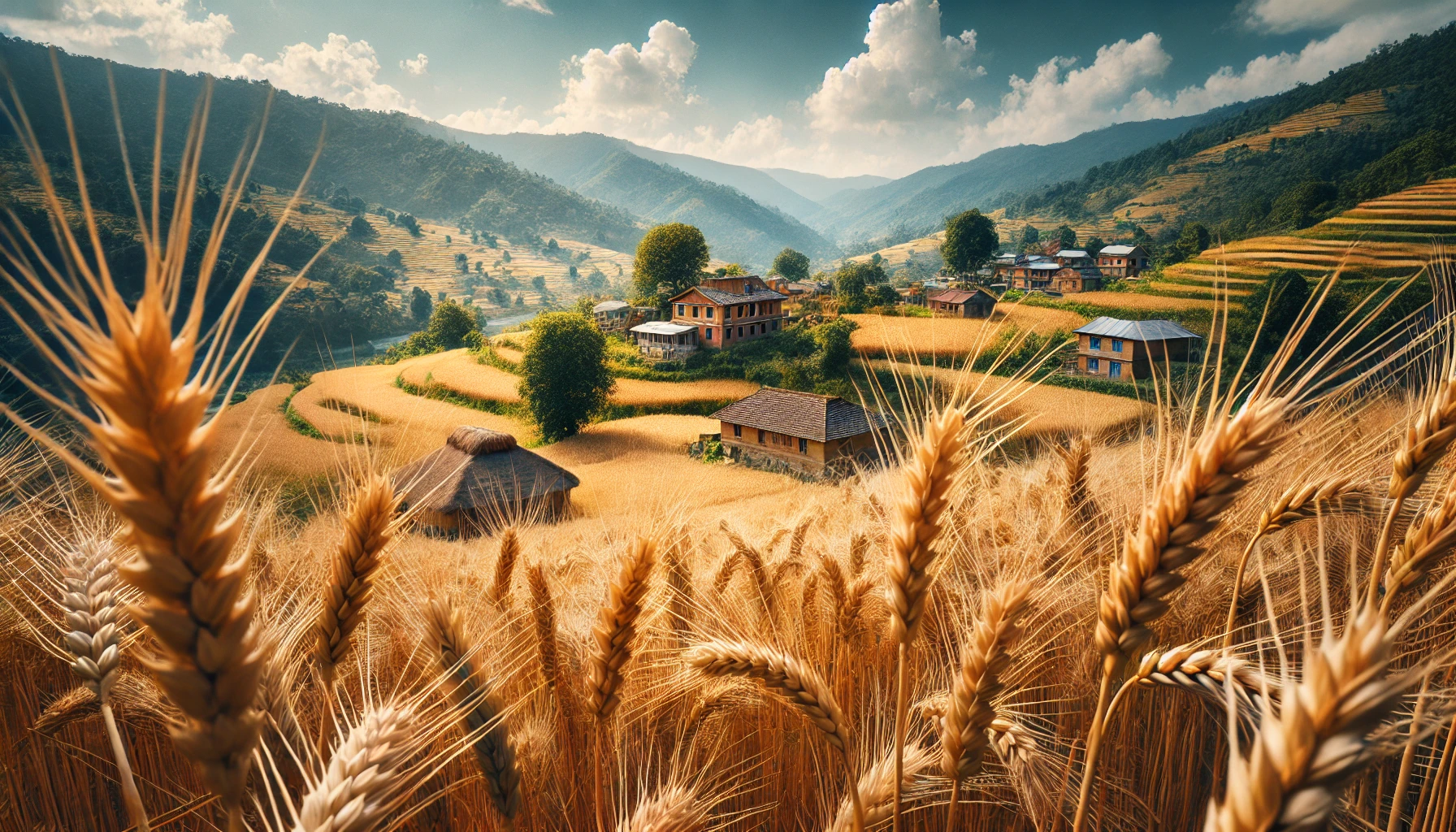 Wheat field of Nepal